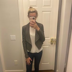 Alice and Olivia Green Suede Jacket